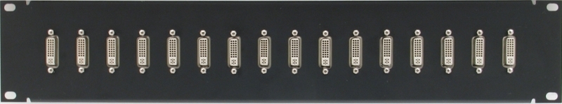 2RU 16 Port DVI Patch Panel