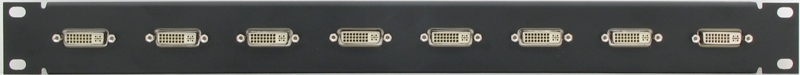 1RU 8 Port DVI Patch Panel
